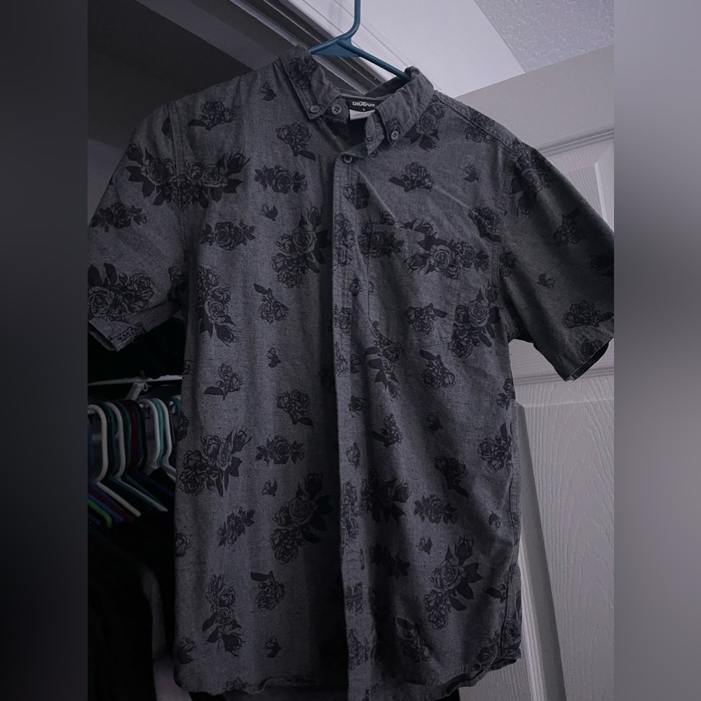 Black rose button up.